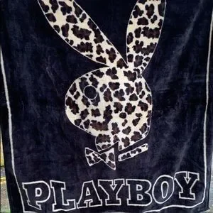 PLAYBOY Bedding Playboy Leopard Bunny Plush Playmate Throw Blanket Sexy New In Bag Vintage Retro Poshmark